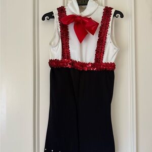 Kids Red and Black Sequin Costume